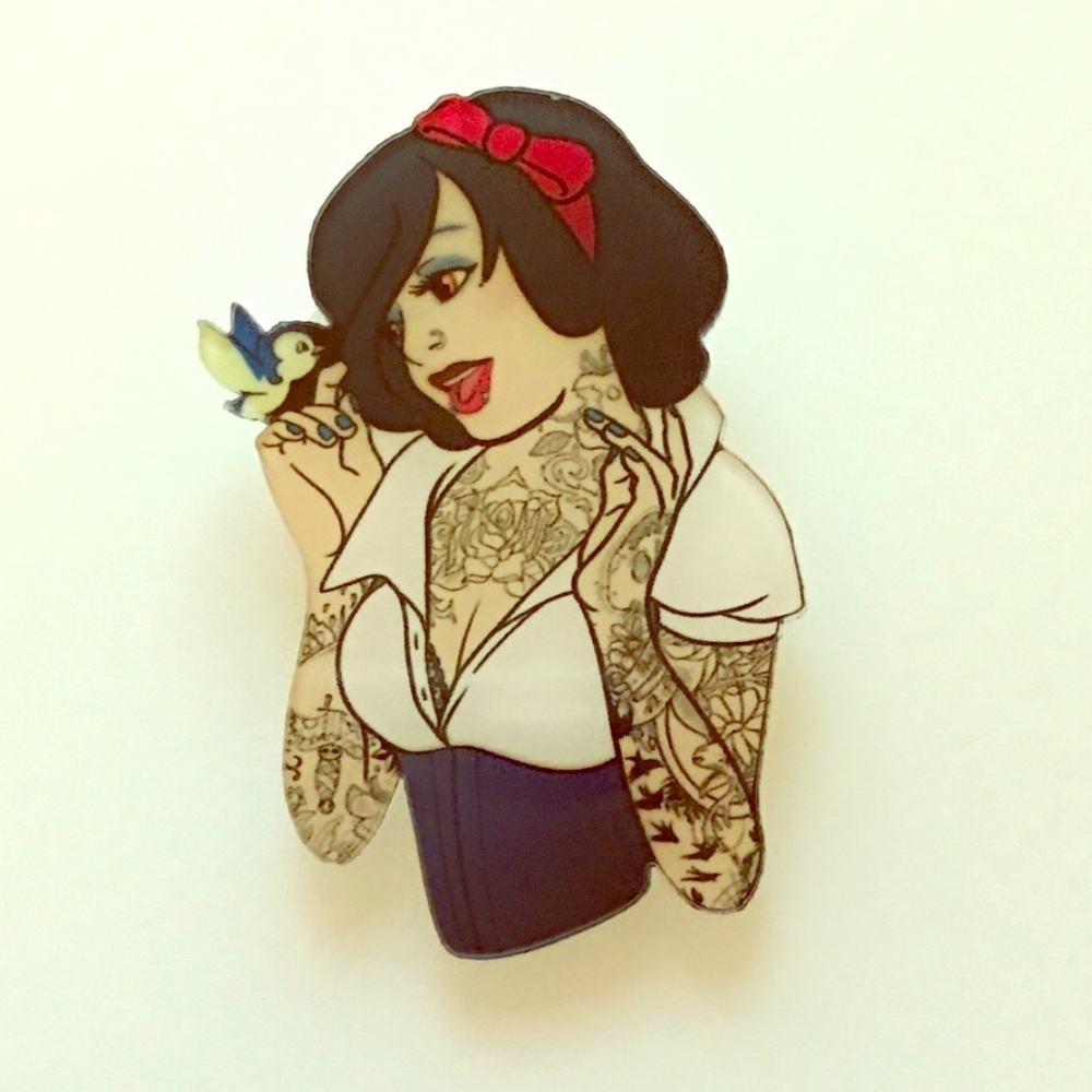 Snow White Tattoo Girl Pin